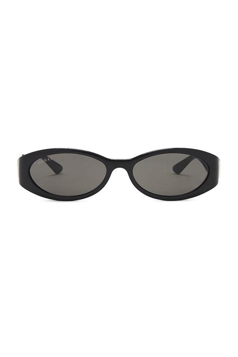 gucci hailey oval frame|Gucci Hailey Oval Sunglasses in Black .